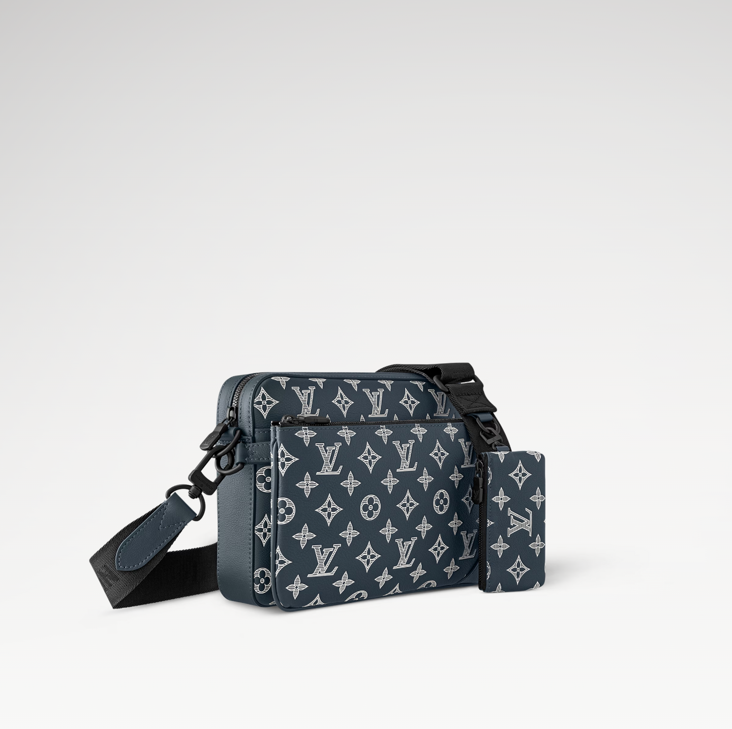 LOUIS VUITTON TRIO MESSENGER BAG MENS - BLUE/WHITE
