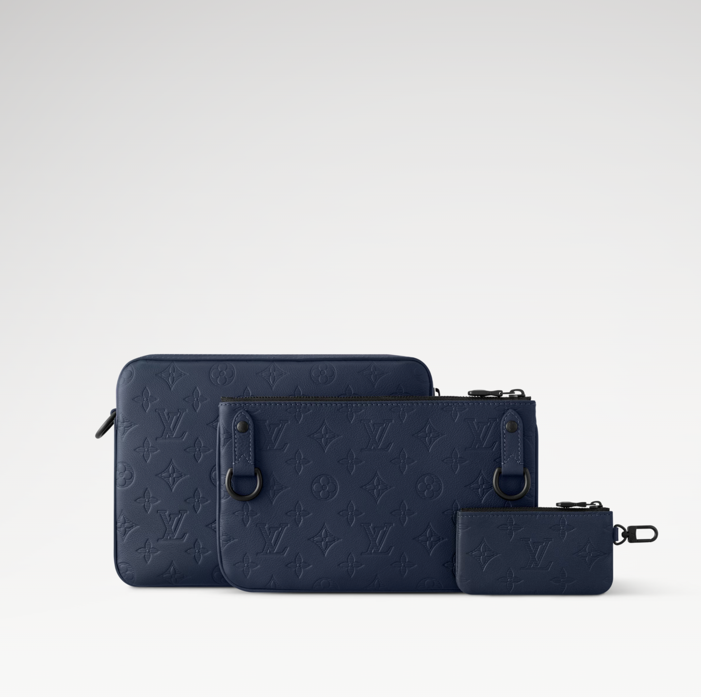 LOUIS VUITTON TRIO MESSENGER BAG MENS - DARK BLUE