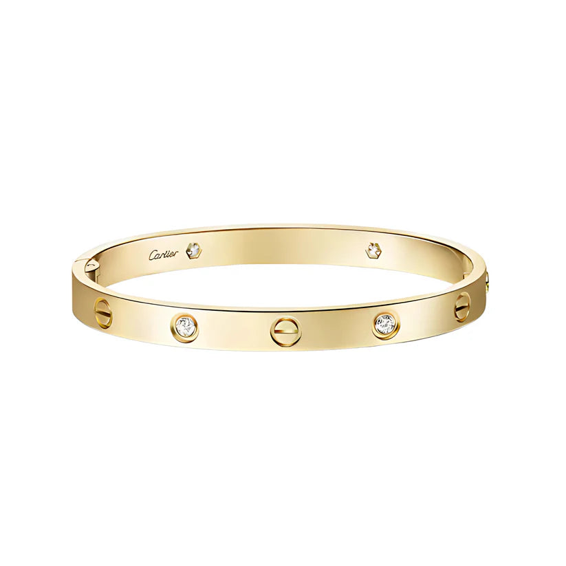 CARTIER LOVE CLASSIC BRACELET - GOLD/DIAMANTE