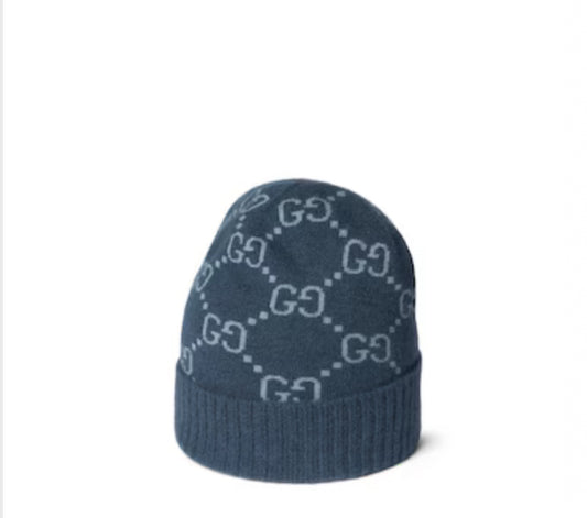 GG CASHMERE BEANIE - NAVY