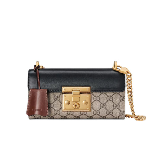 GUCCI PADLOCK SMALL SHOULDER BAG - BLACK