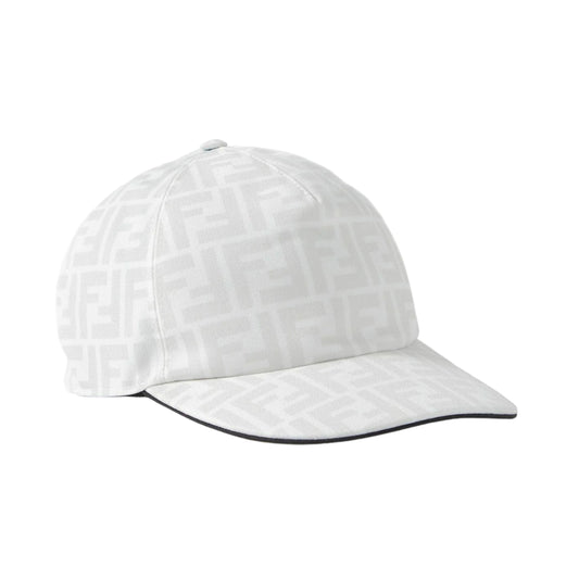 DIOR OBLIQUE STITCH HAT - WHITE/GREY