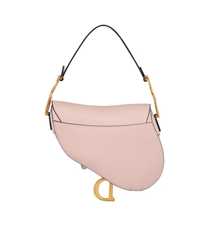 DIOR SADDLE BAG WITH STRAP-POWDER PINK