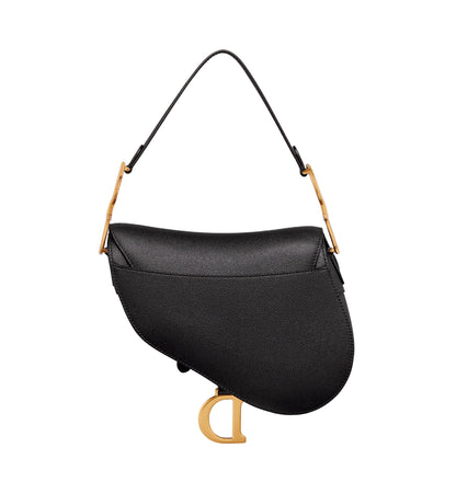 DIOR SADDLE BAG WITH STRAP-BLACK