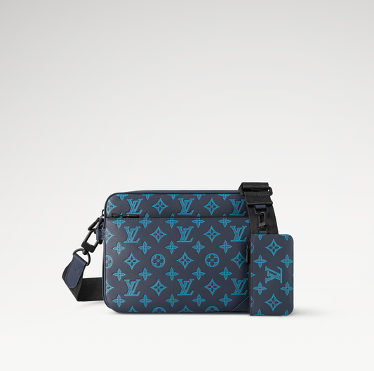 LOUIS VUITTON TRIO MESSENGER BAG MENS - BLACK/BLUE