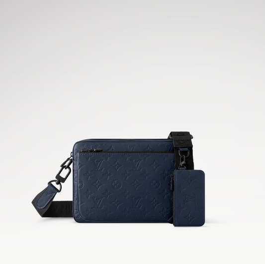 LOUIS VUITTON TRIO MESSENGER BAG MENS - DARK BLUE