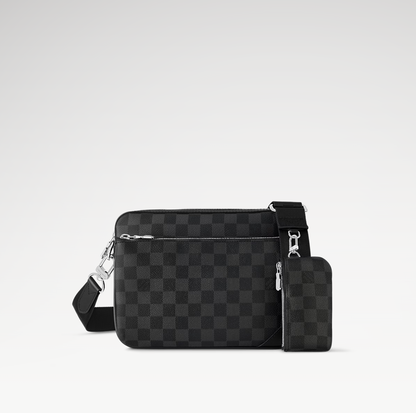 LOUIS VUITTON TRIO MESSENGER BAG MENS - CHECKER