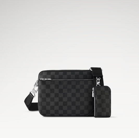 LOUIS VUITTON TRIO MESSENGER BAG MENS - CHECKER
