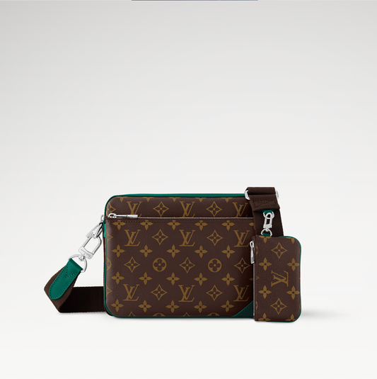 LOUIS VUITTON TRIO MESSENGER BAG MENS - BROWN/GREEN