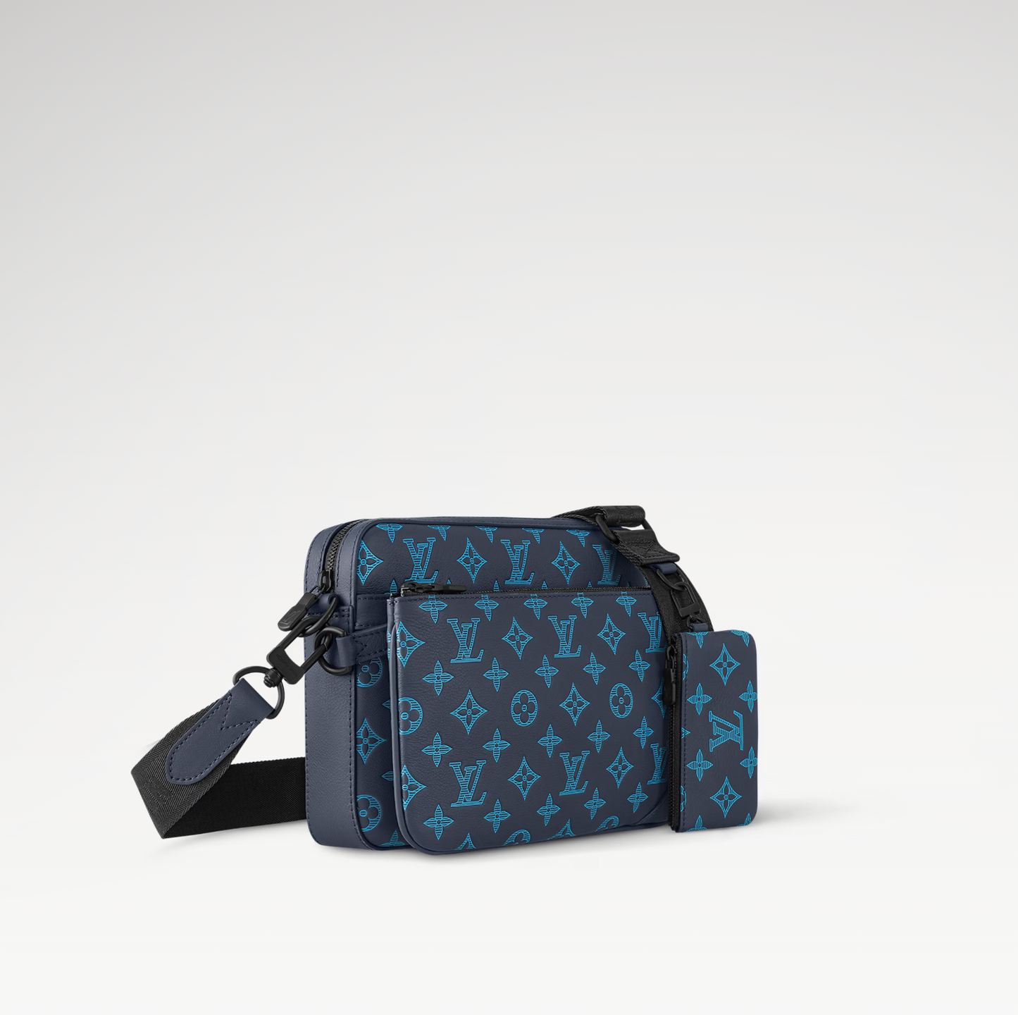 LOUIS VUITTON TRIO MESSENGER BAG MENS - BLACK/BLUE
