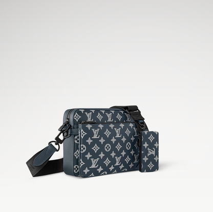 LOUIS VUITTON TRIO MESSENGER BAG MENS - BLUE/WHITE