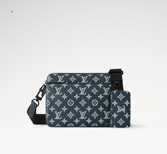 LOUIS VUITTON TRIO MESSENGER BAG MENS - BLUE/WHITE