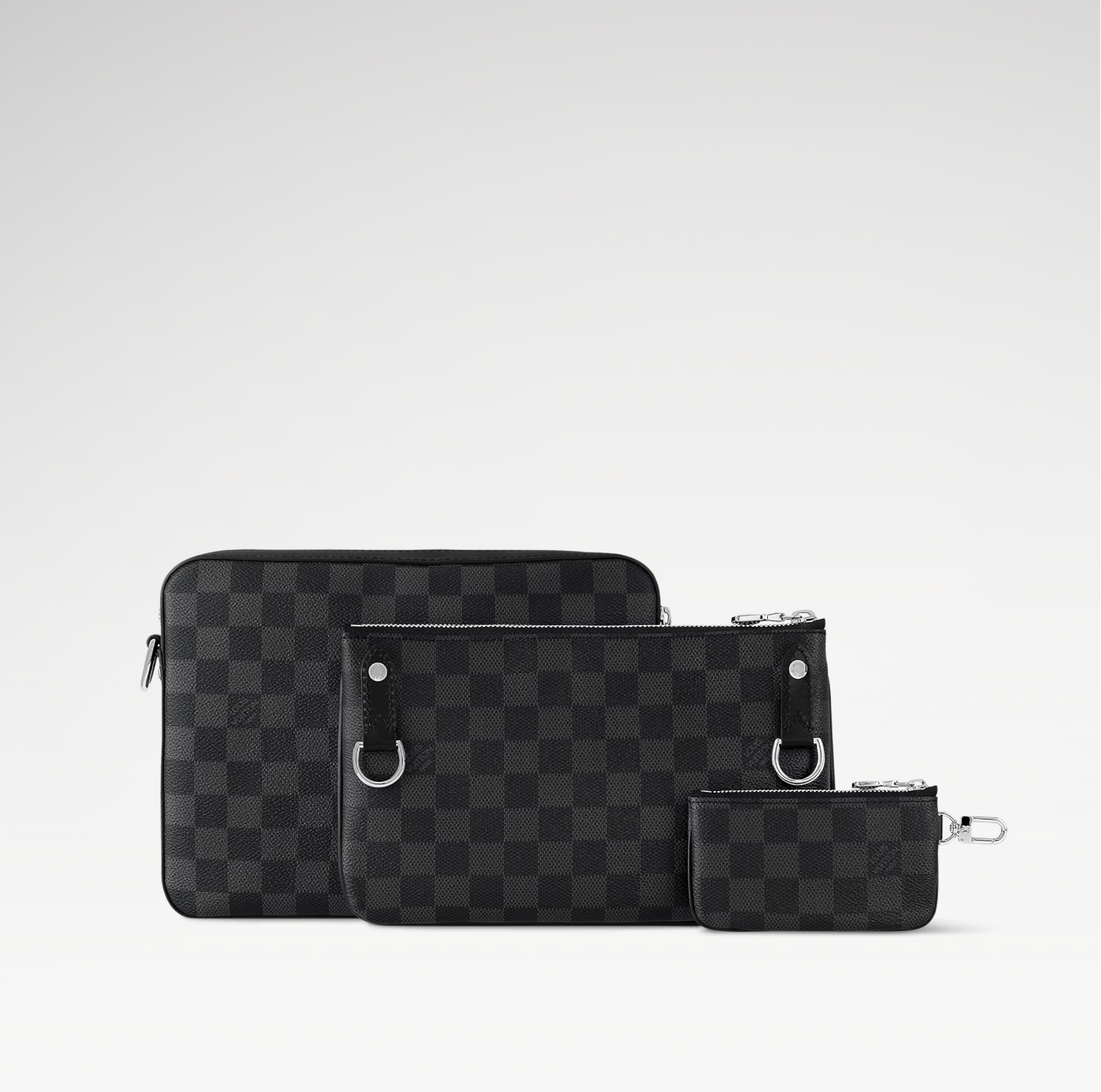 LOUIS VUITTON TRIO MESSENGER BAG MENS - CHECKER