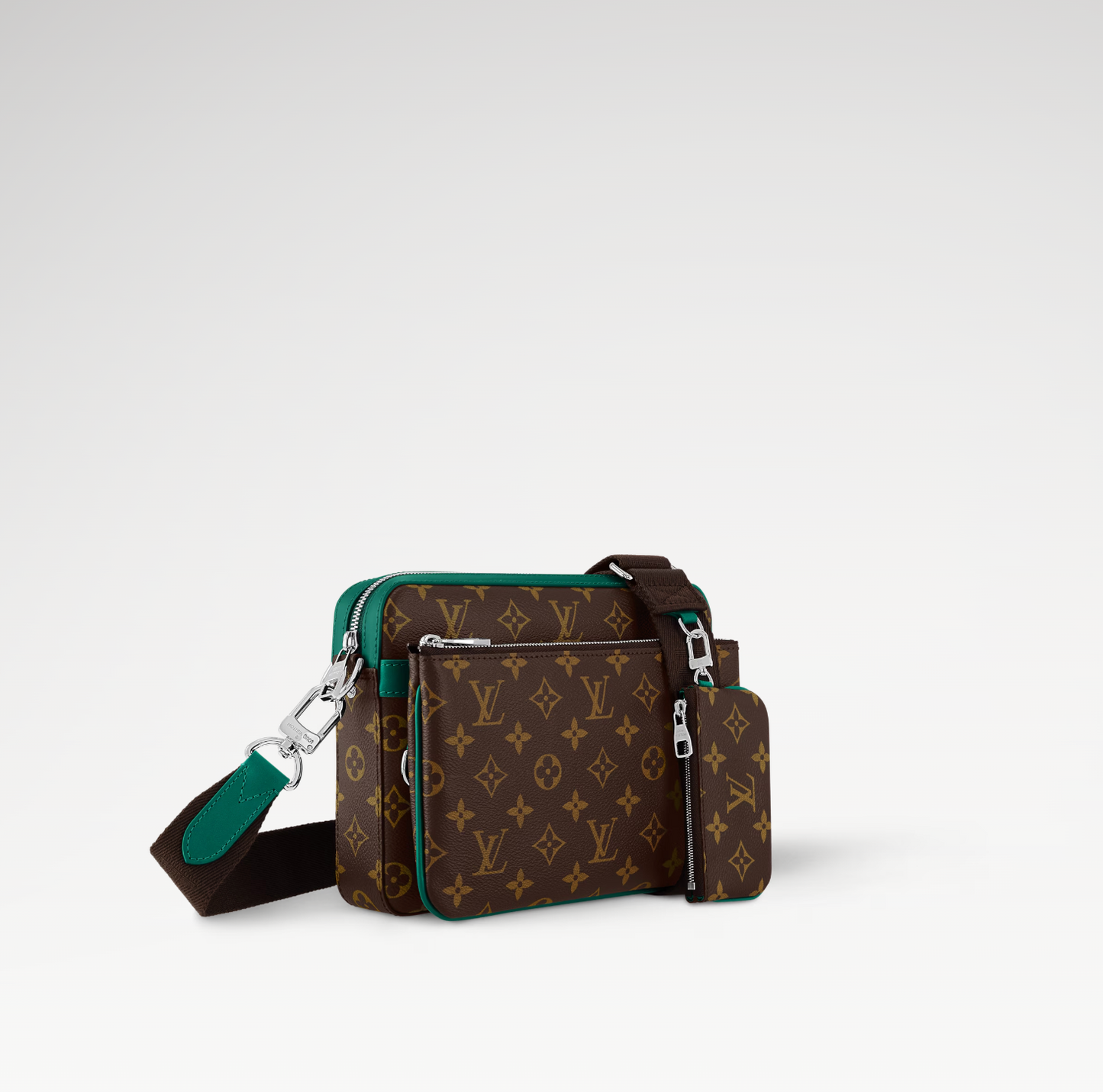 LOUIS VUITTON TRIO MESSENGER BAG MENS - BROWN/GREEN
