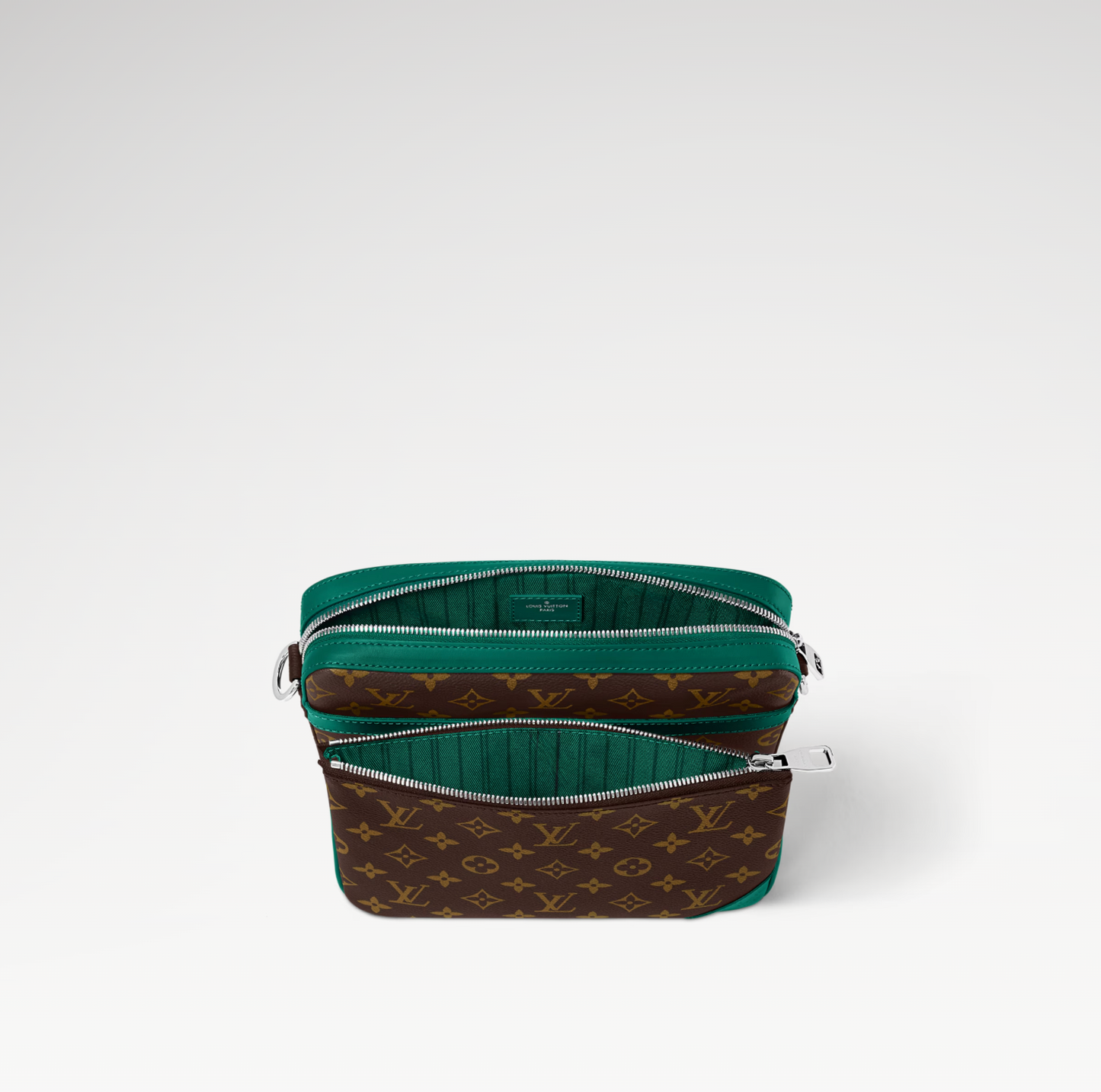 LOUIS VUITTON TRIO MESSENGER BAG MENS - BROWN/GREEN