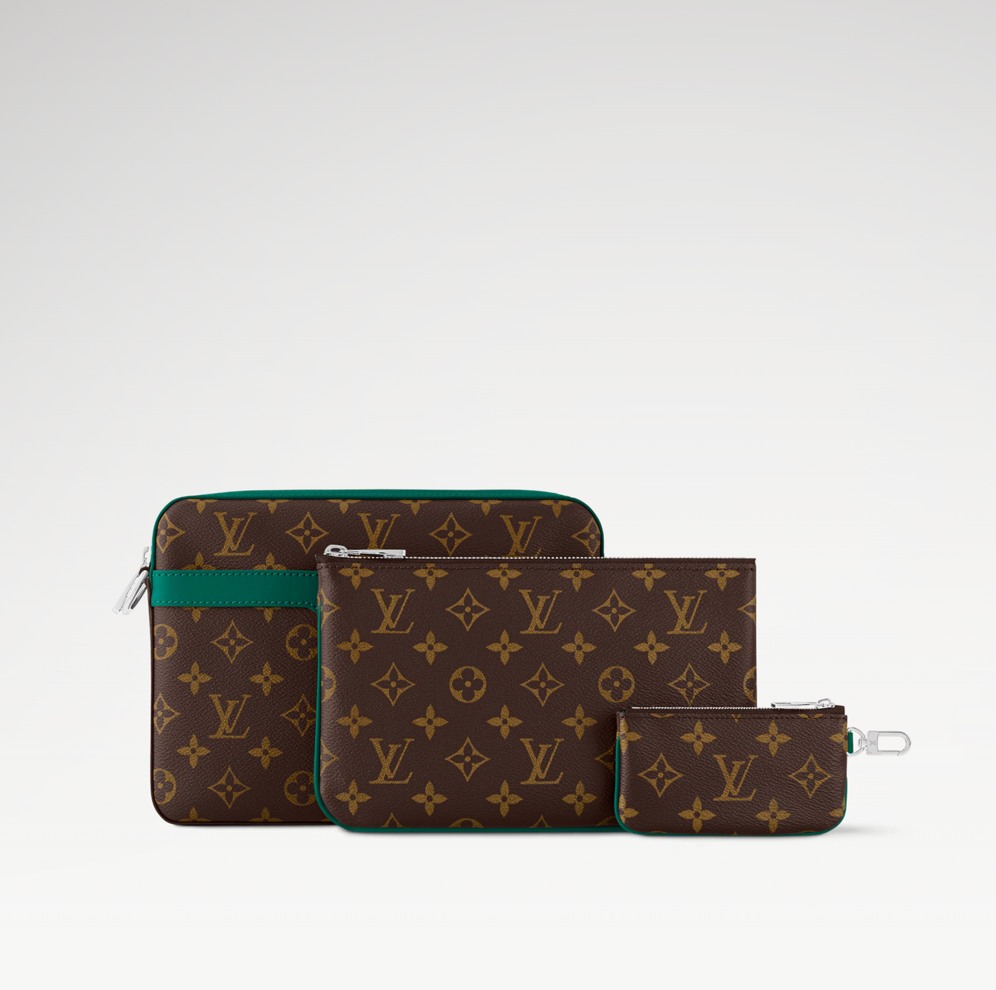 LOUIS VUITTON TRIO MESSENGER BAG MENS - BROWN/GREEN