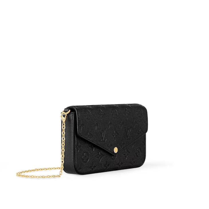 LOUIS VUITTON POCHETTE FELICIE CLUTCH - BLACK