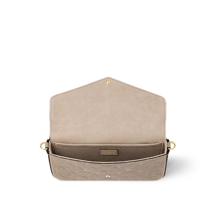 LOUIS VUITTON POCHETTE FELICIE CLUTCH - BEIGE