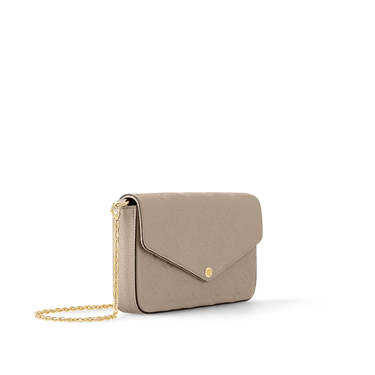 LOUIS VUITTON POCHETTE FELICIE CLUTCH - BEIGE