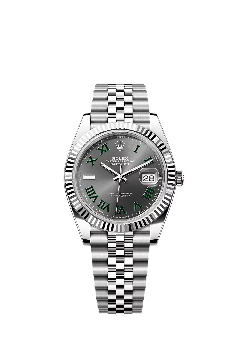 ROLEX DATEJUST 41 - GREY/GREEN DIAL