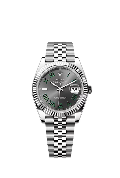 ROLEX DATEJUST 41 - GREY/GREEN DIAL
