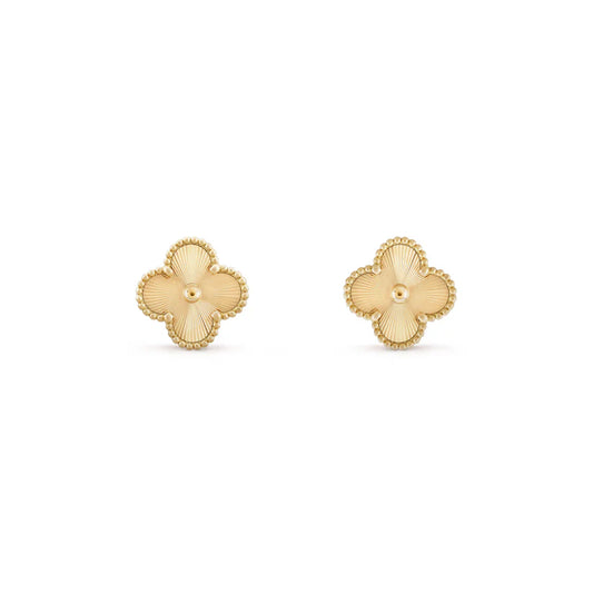 VAN CLEEF VINTAGE ALHAMBRA EARSTUDS - GOLD