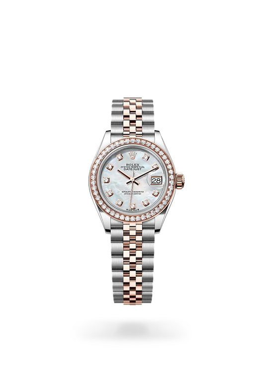 LADY-DATEJUST EMBEZZLED OYSTER/GOLD
